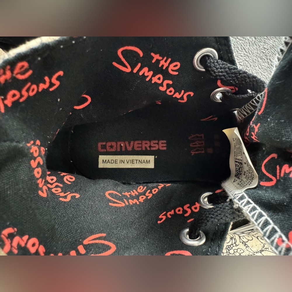 Converse x The Simpsons All Star High Top Sneakers |Unisex | Men’s 6 / Women’s 8 - Picture 7 of 10